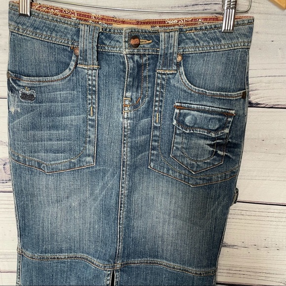 Candies Vintage denim MIDI skirt 1 - Picture 5 of 14